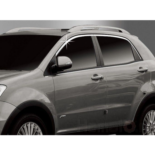 Молдинги окон верхние, Abs пластик, хром для SSANGYONG Actyon new