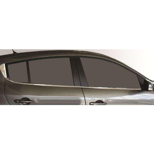 Нижние молдинги стекол, нерж., 6 частей «HB&SD» для RENAULT Megan III