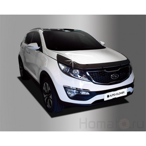 Дефлектор капота черный Autoclover «Корея» для Kia Sportage 3 2010+ вар.2