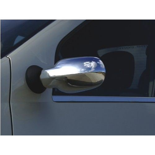 Накладки на зеркала, нерж., 2 части для RENAULT Logan 04-08