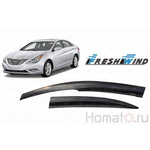 Дефлекторы окон Hyundai Sonata YF i45 : OEM Type Mugen Style