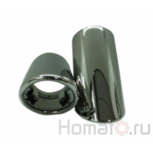 Насадка на выхлопную трубу, нерж, 2 части Skoda Octavia 2.0T 10-14, Skoda Superb 12-13, VW Passat «B7» 11