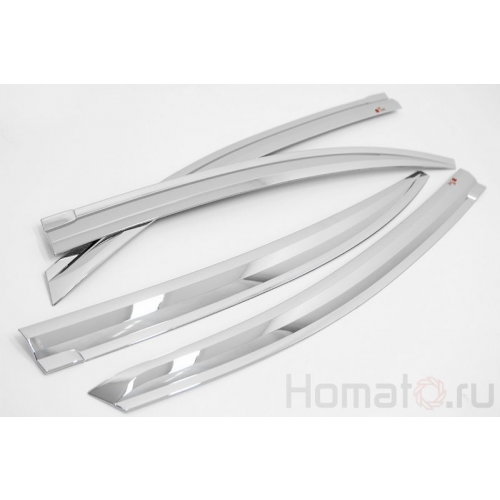 Хром дефлекторы окон Autoclover «Корея» для Honda Civic 9 2012+