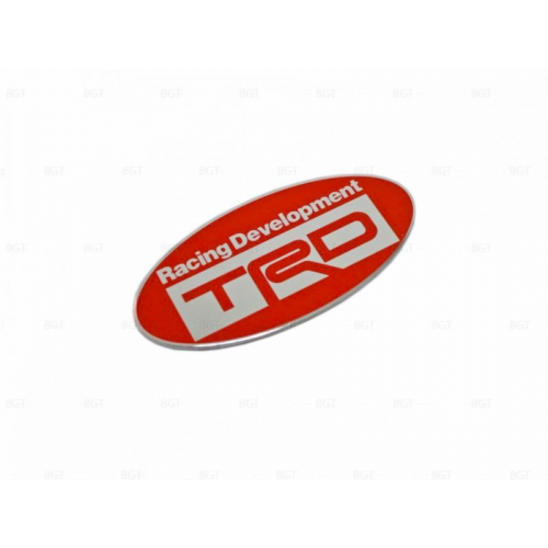 Шильд "Racing Decelopment TRD" Для Toyota, Самоклеящийся, Цвет: Красный, 1 шт