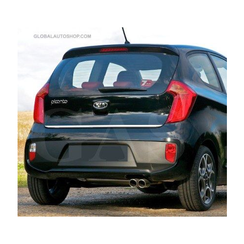 Накладка на нижнюю кромку крышки багажника, нерж., 1 часть для KIA Picanto "11-