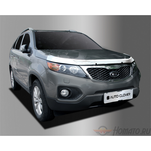 Дефлектор капота «хром» Autoclover «Корея» для Kia Sorento 2009+/2013+