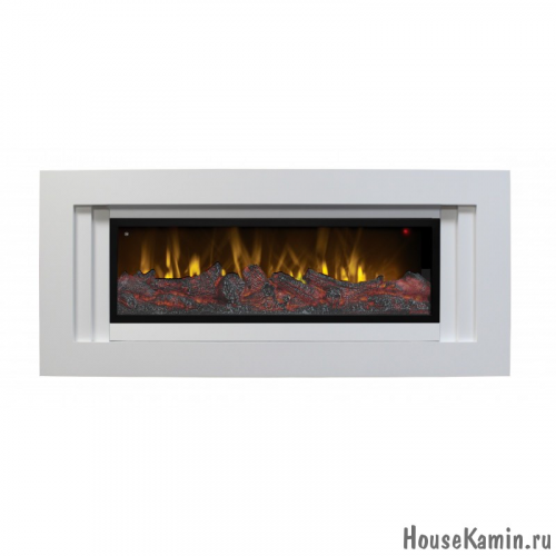 Каминный комплект Stockholm BV (белый) с электрокамином RealFlame Beverly 1000