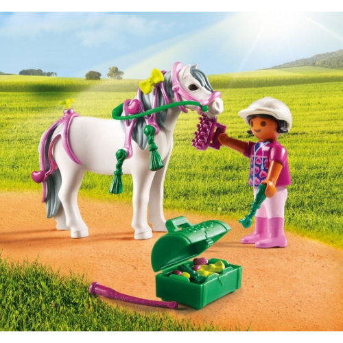 Playmobil Country 6969 Конструктор Плеймобил Ферма Пони Конюх с Пони Сердечко