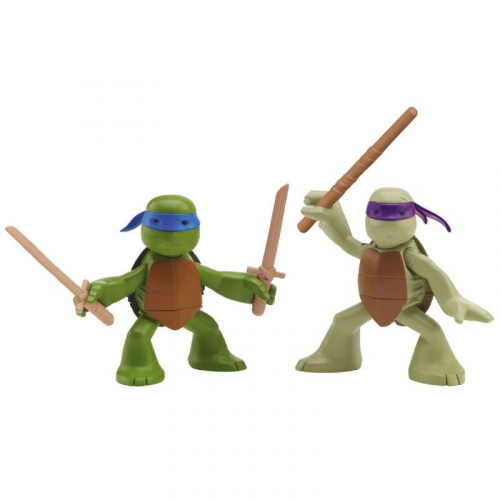 Playmates toys Turtles 90527 Фигурка Черепашки Ниндзя Лео и Дон юные мутанты