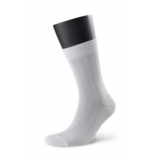 Комплект стильных бамбуковых носков в полоску светло-серого цвета (5 шт.) Аvani 4М-189