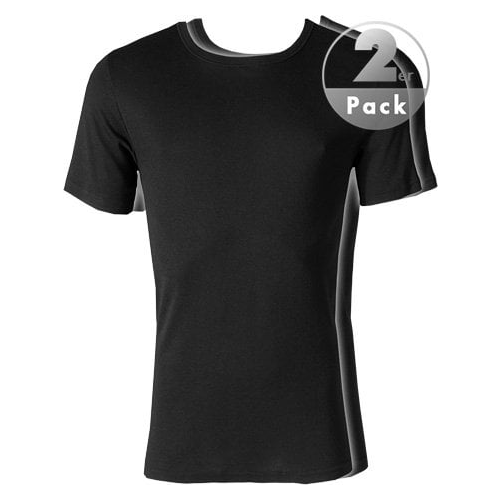 Стильная удобная мужская футболка черного цвета 2шт JOCKEY 18501822
