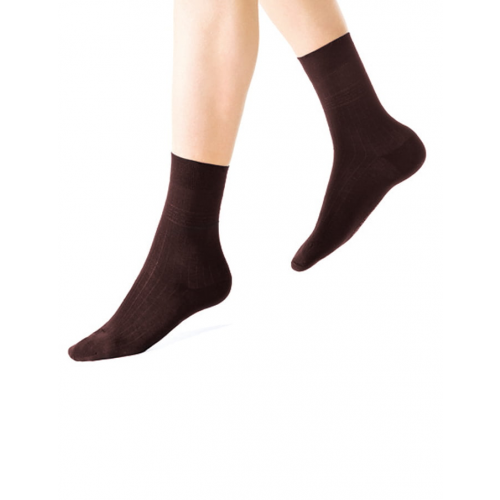 Комплект из 6 пар темно-коричневых хлопковых носков Charmante SCHM-1002