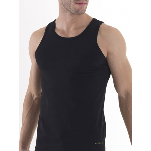 Классическая мужская майка черного цвета из хлопка BlackSpade TENDER COTTON b9238 черный