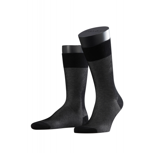 Элегантные высококачественные носки черного цвета Falke 13141 Fine Shadow SO (муж.) Черный 3003