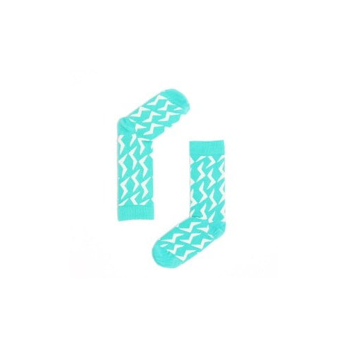 Веселые зеленые носки унисекс "Zipper Mint" Sammy Icon