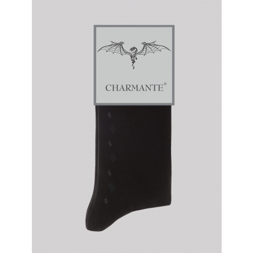 Комплект из 6 черных летних хлопковых носков Charmante SCHM-1494