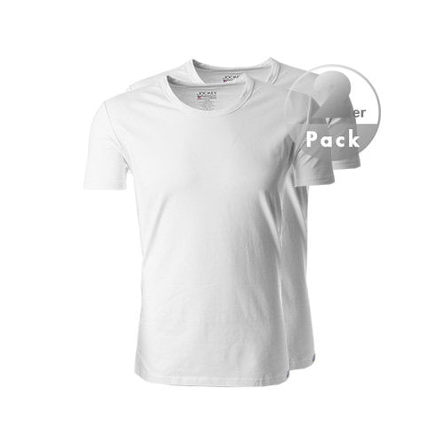 Комплект из 2 удобных хлопковых футболок белого цвета JOCKEY Футболка/ 17301822 Nos (муж.) (2шт.) Белый