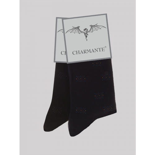 Комплект из 6 черных летних хлопковых носков Charmante SCHM-1489