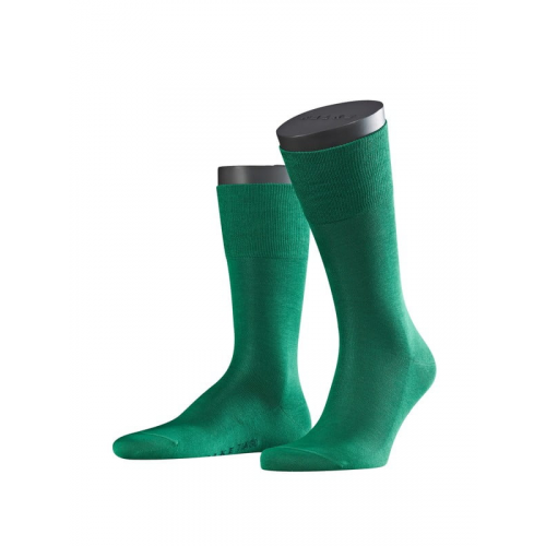 Носки из шотландской нити с хлопчатобумажной стелькой с элементами ручной работы темно-зеленого цвета Falke 14662 Tiago (муж.) Зеленый 7408