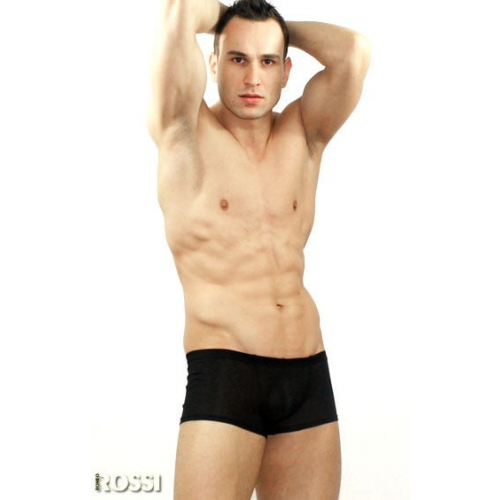 Мужские прозрачные хипсы с кружевным узором Romeo Rossi Erotic shorts R00203