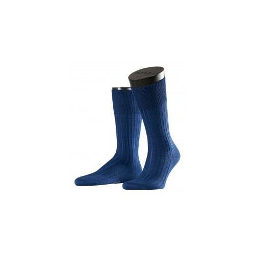 Мужские носки из хлопка ручной работы темно-синего цвета Falke 14669 №13 Sea Island (муж.) Темный-синий 6370