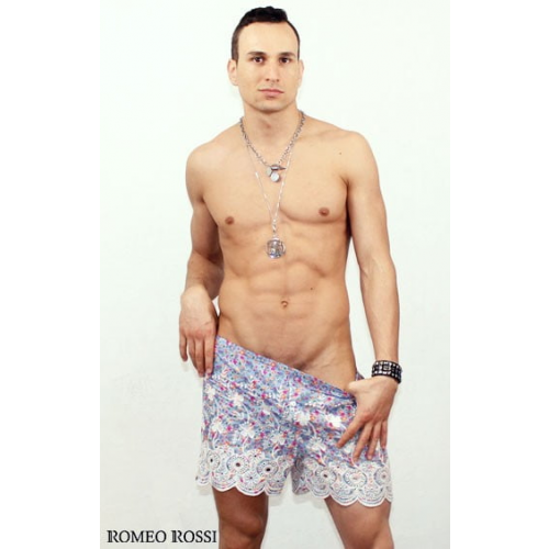 Оригинальные мужские семейные трусы из хлопка фиолетового цвета Romeo Rossi Erotica RR1205 фиолетовый