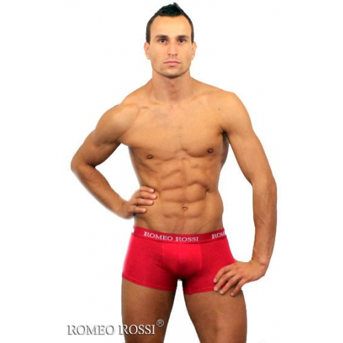 Яркие мужские трусы боксеры красного цвета Romeo Rossi Boxers R6005-8