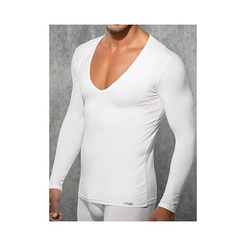Мужская белая футболка с длинными рукавами Doreanse Long Sleeve 2920c02
