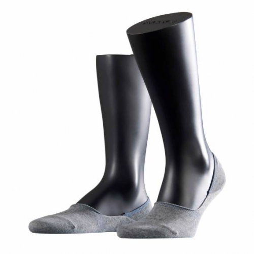 Удобные мужские последники из хлопка серого цвета Falke 14625 Family step (муж.) Серый 3390