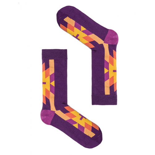 Веселые фиолетовые носки унисекс "Cruz Purple" Sammy Icon