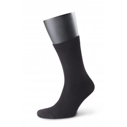 Комплект стильных бамбуковых носков в полоску черного цвета (5 шт.) Аvani 4М-189
