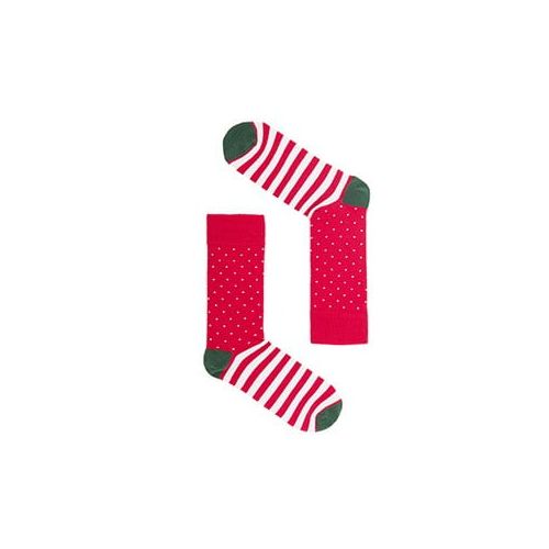 Веселые красные носки унисекс "Rudolf" Sammy Icon