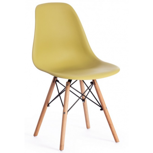 TetChair Стул Синди CINDY mod 001 EAMES пластик оливковый, ножки бук