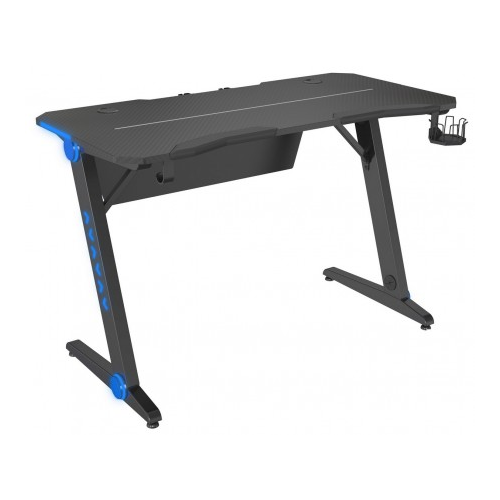 CACTUS Стол игровой Cactus CS-GTIZ-BK-CARBON-RGB столешница МДФ карбон каркас черный RGB подсветка