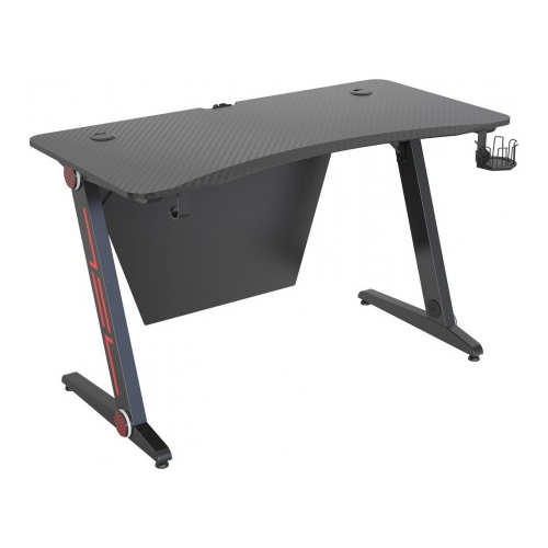 CACTUS Стол игровой Cactus CS-GTZ-BKRD-CARBON столешница МДФ карбон каркас черный с красным