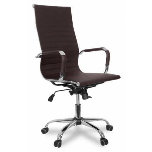 RealChair Кресло руководителя College CLG-620 LXH-A коричневая иск. кожа