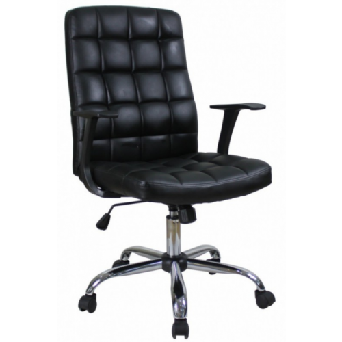 RealChair Кресло руководителя College BX-3619 черная иск. кожа