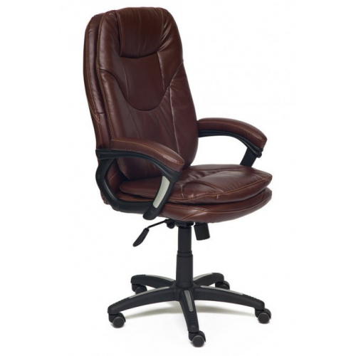TetChair Кресло руководителя COMFORT Комфорт экокожа коричнево-рыжая