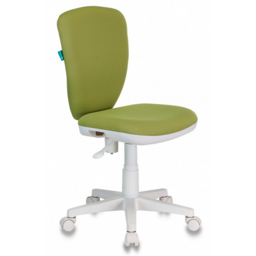 Бюрократ (BURO) Кресло Бюрократ KD-W10 ткань светло-зеленая, белый пластик