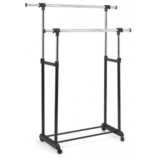 TetChair Вешалка NY-3295 металл, 84-135*44*100-165см, хром/черный