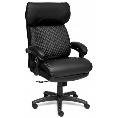 TetChair Кресло CHIEF Шеф экокожа черная, ткань черная