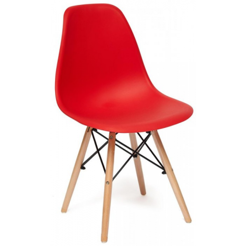 TetChair Стул Синди CINDY mod 001 EAMES пластик красный, ножки бук