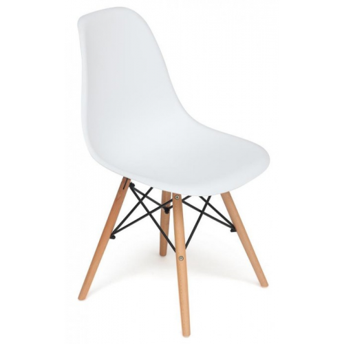 TetChair Стул Синди CINDY mod 001 EAMES пластик белый, ножки бук