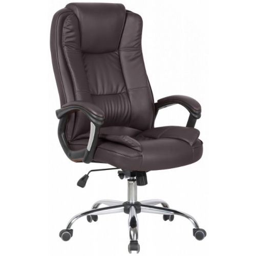 RealChair Кресло руководителя College CLG-616 LXH коричневая иск.кожа