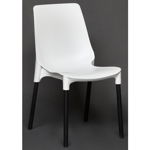 TetChair Стул GENIUS mod 75 пластик белый, ножки металл