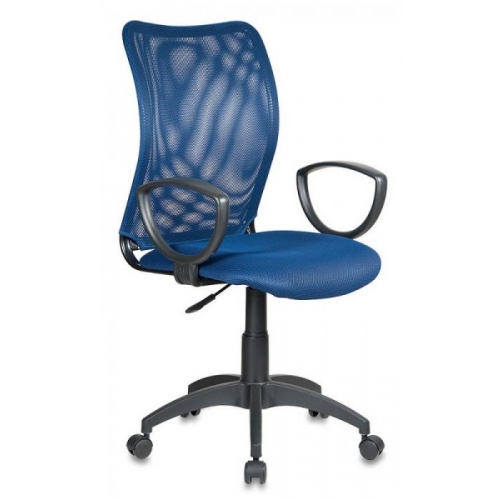 Бюрократ (BURO) Кресло Бюрократ CH-599 спинка синяя сетка, сиденье синее