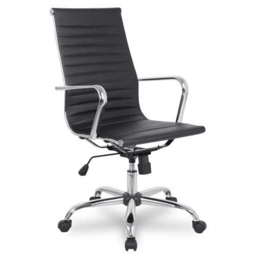RealChair Кресло руководителя College H-966L-1 черная иск. кожа