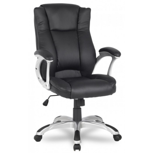 RealChair Кресло руководителя College H-0631-1 черная иск. кожа