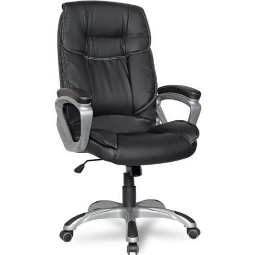 RealChair Кресло руководителя College CLG-615 LXH черная иск.кожа