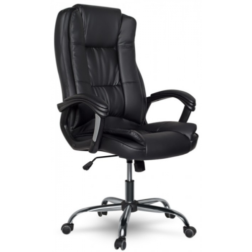 RealChair Кресло руководителя College CLG-616 LXH черная иск.кожа